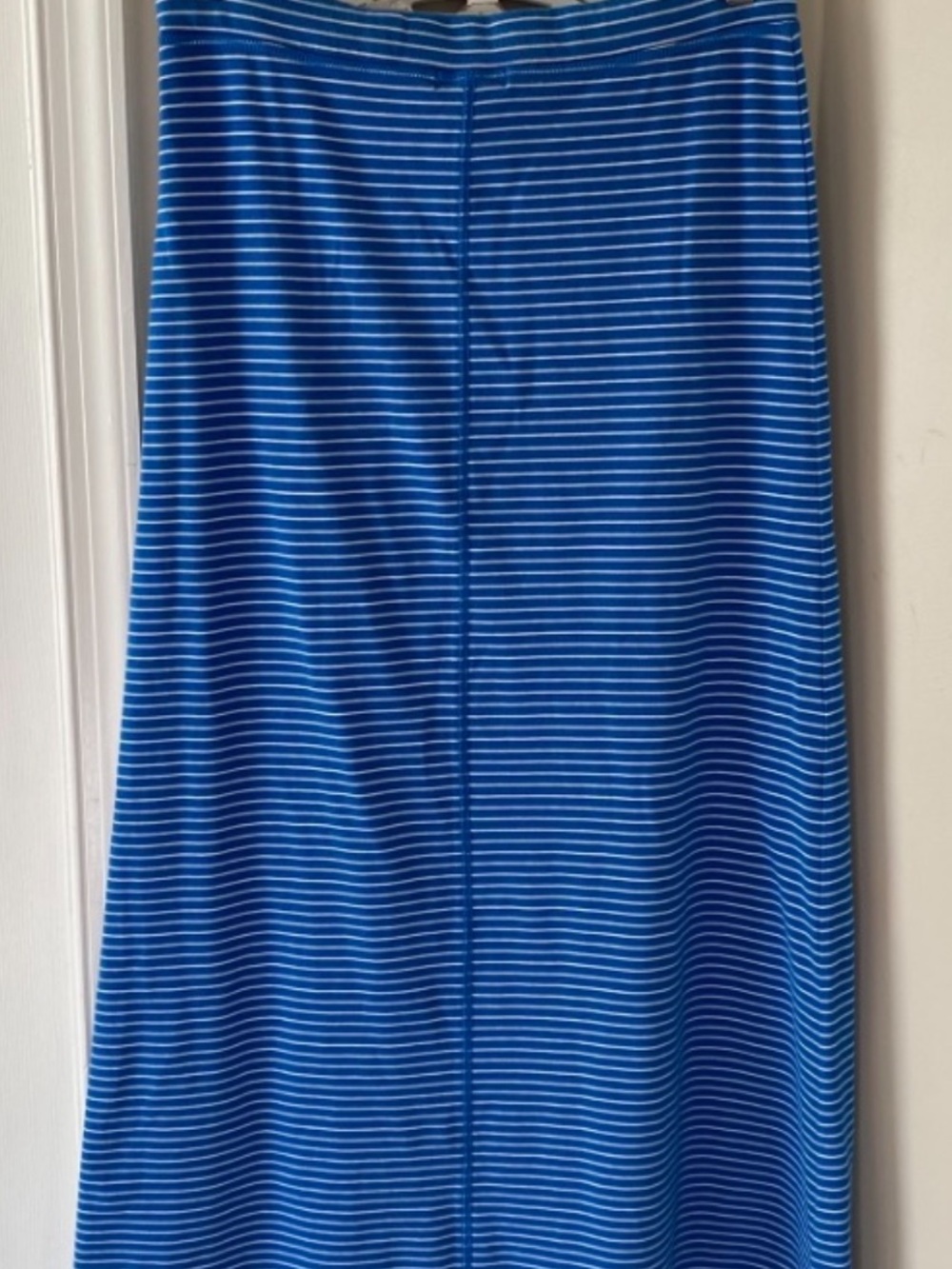 Vintage Ralph Lauren Jeans Co Y2K 90s Blue Striped Low Rise Maxi Skirt S - Picture 6 of 7